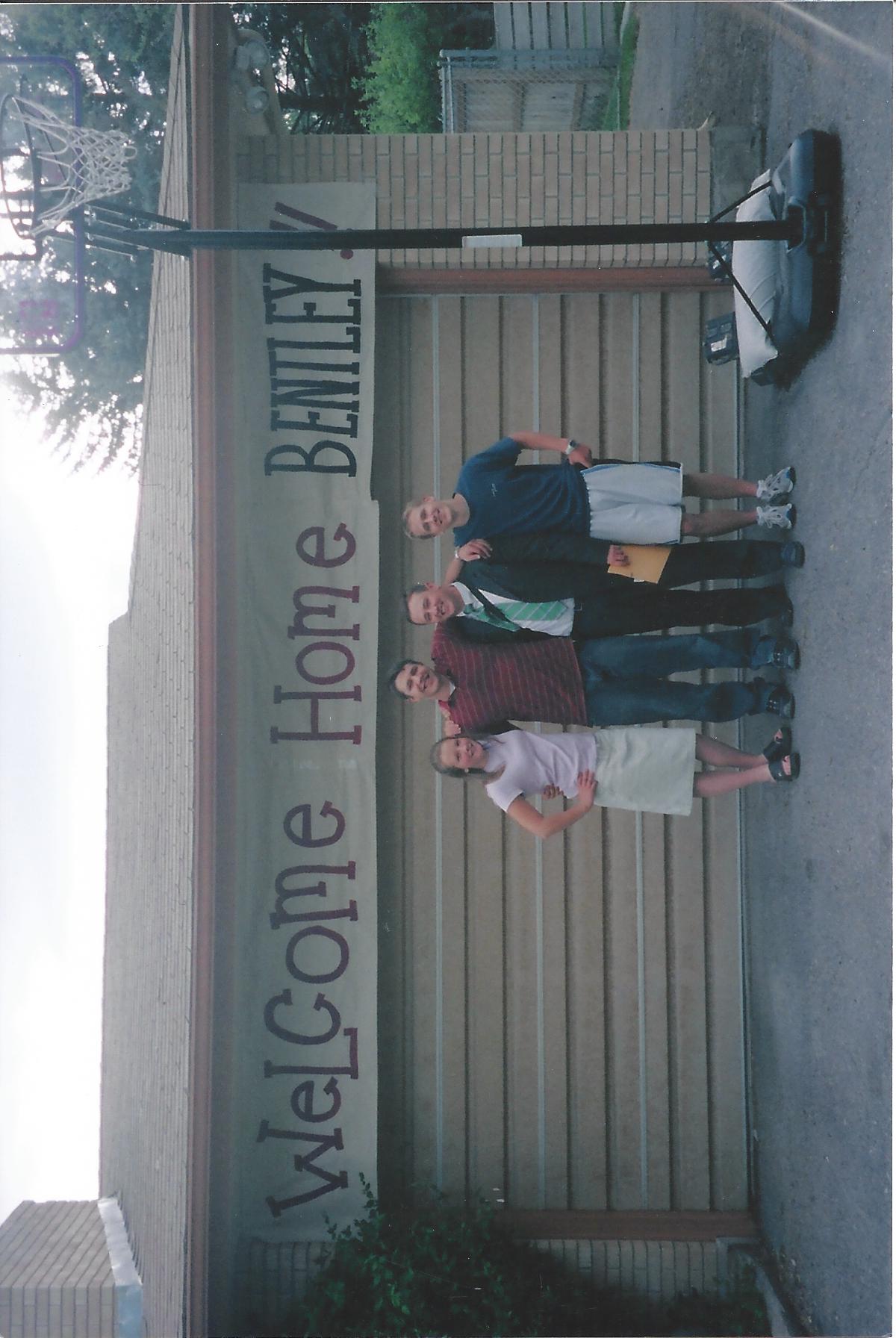 Welcome Home Bentley banner, 2005