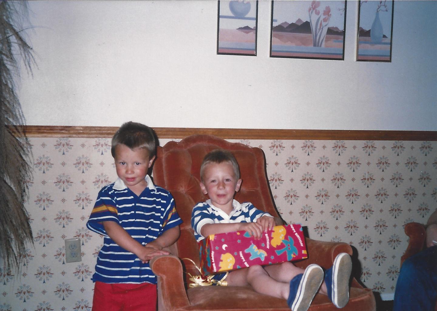 The Folkman family wingback chair, c. 1988
